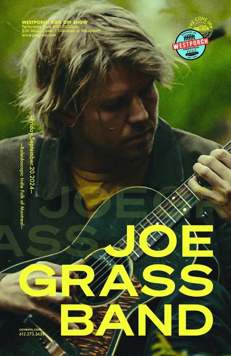 Westporch Kickoff Party: Joe Grass Band @ The Cove Inn Sep 20 2024 - May 6th @ The Cove Inn