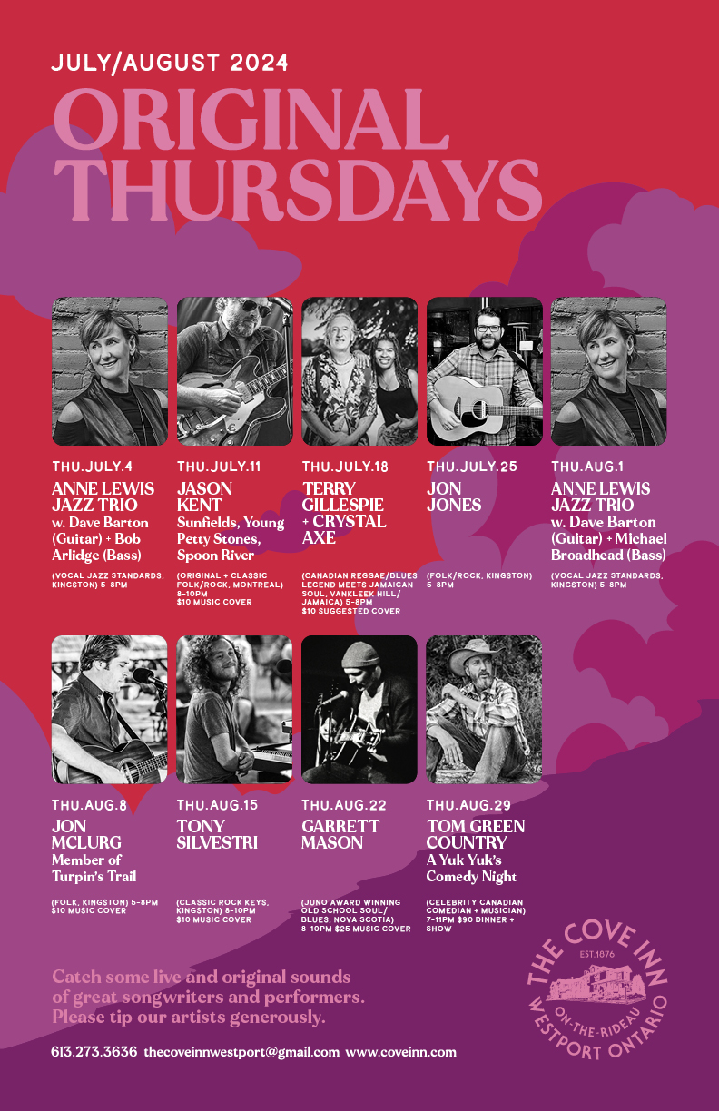 Original Thursdays: Tony Silvestri @ The Cove Inn - Aug 15, 2024