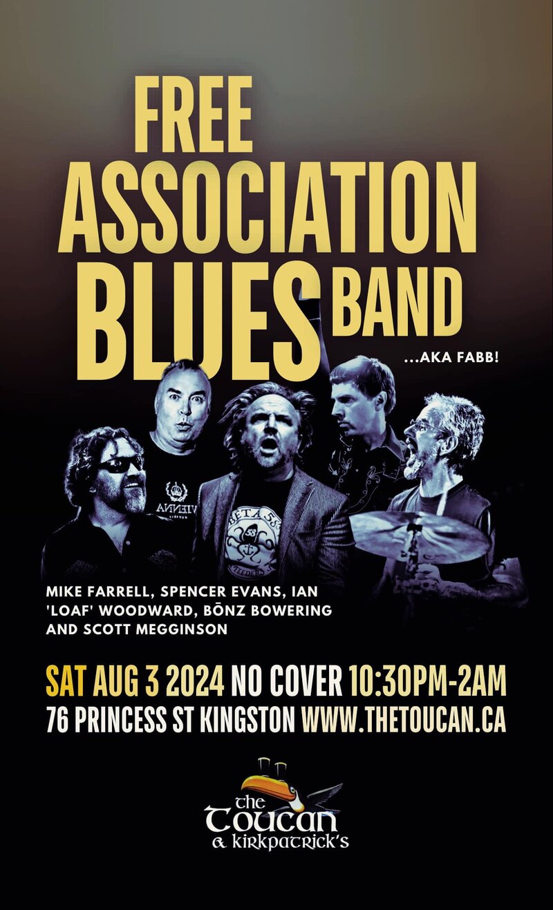 Free Association Blues Band @ The Toucan Aug 3 2024 - May 8th @ The Toucan