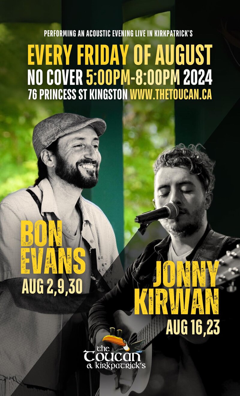 Bon Evans @ The Toucan Aug 2 2024 - May 1st @ The Toucan