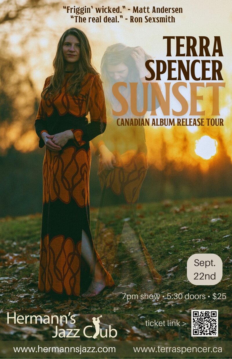 Terra Spencer | Sunset: Canadian Release Tour - May 7th @ Hermann's Jazz Club