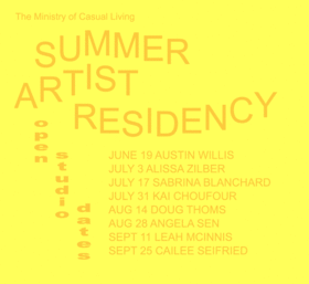 MoCL Summer Artist Residency - May 25th @ The Ministry of Casual Living