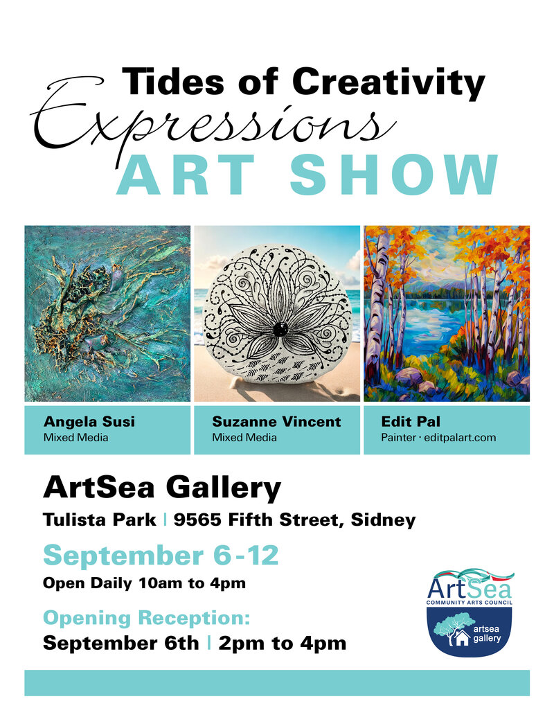 Tides of Creativity ~ Expressions Art Show - Jun 12th @ ArtSea Gallery
