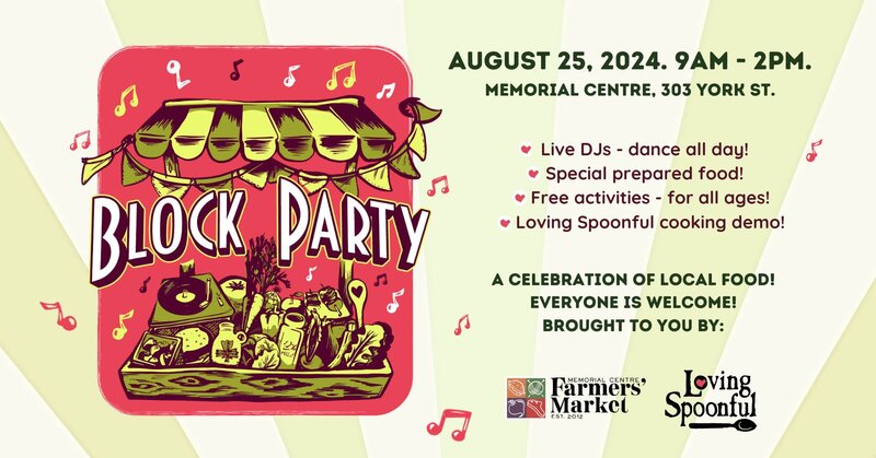 Block Party: DJ THIRDPLACE, DJ LK @ Memorial Centre Aug 25 2024 - May 6th @ Memorial Centre