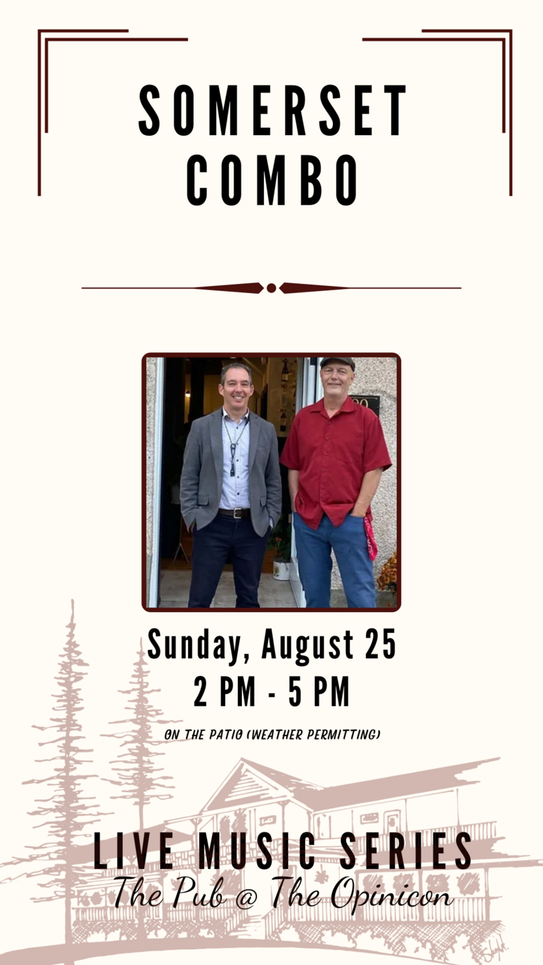 Live Music Series: Somerset Combo @ The Opinicon Aug 25 2024 - May 7th @ The Opinicon