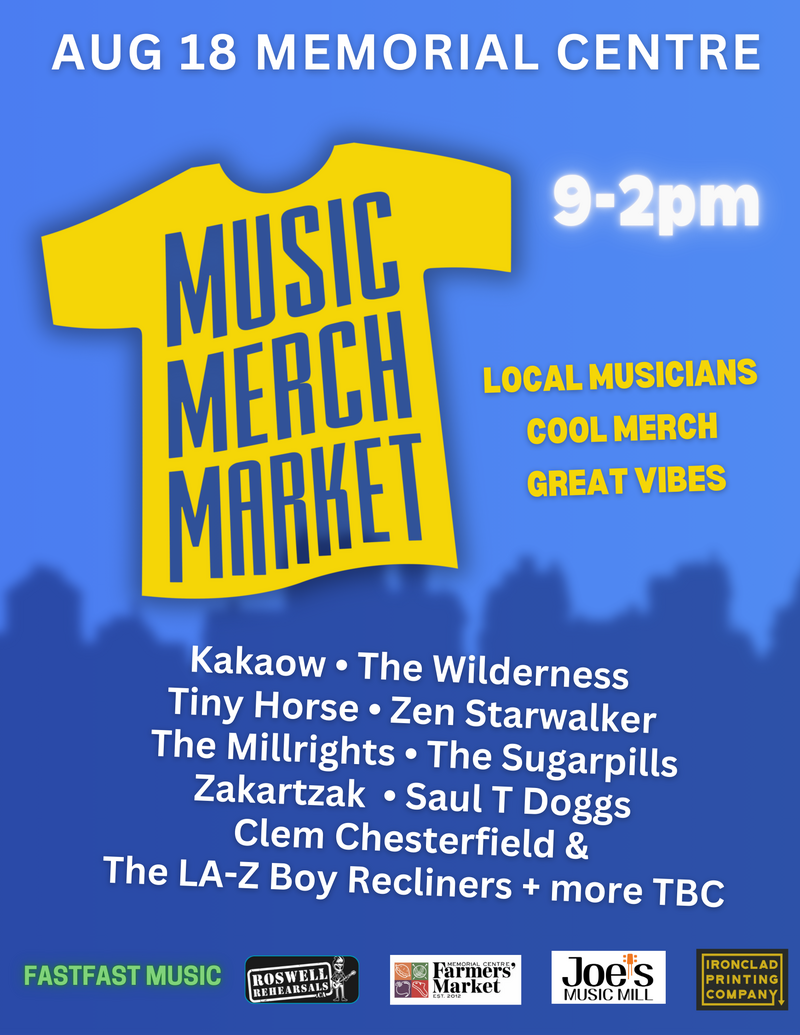 Music Merch Market - May 6th @ Memorial Centre