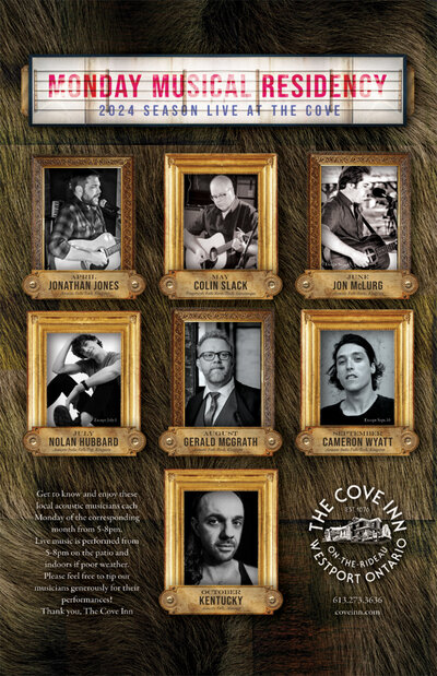 Monthly Musical Residency: Cameron Wyatt @ The Cove Inn Sep 23 2024 - May 9th @ The Cove Inn