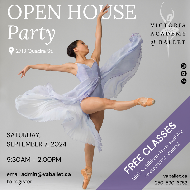 Victoria Academy of Ballet | Open House Party - May 6th @ Victoria Academy of Ballet