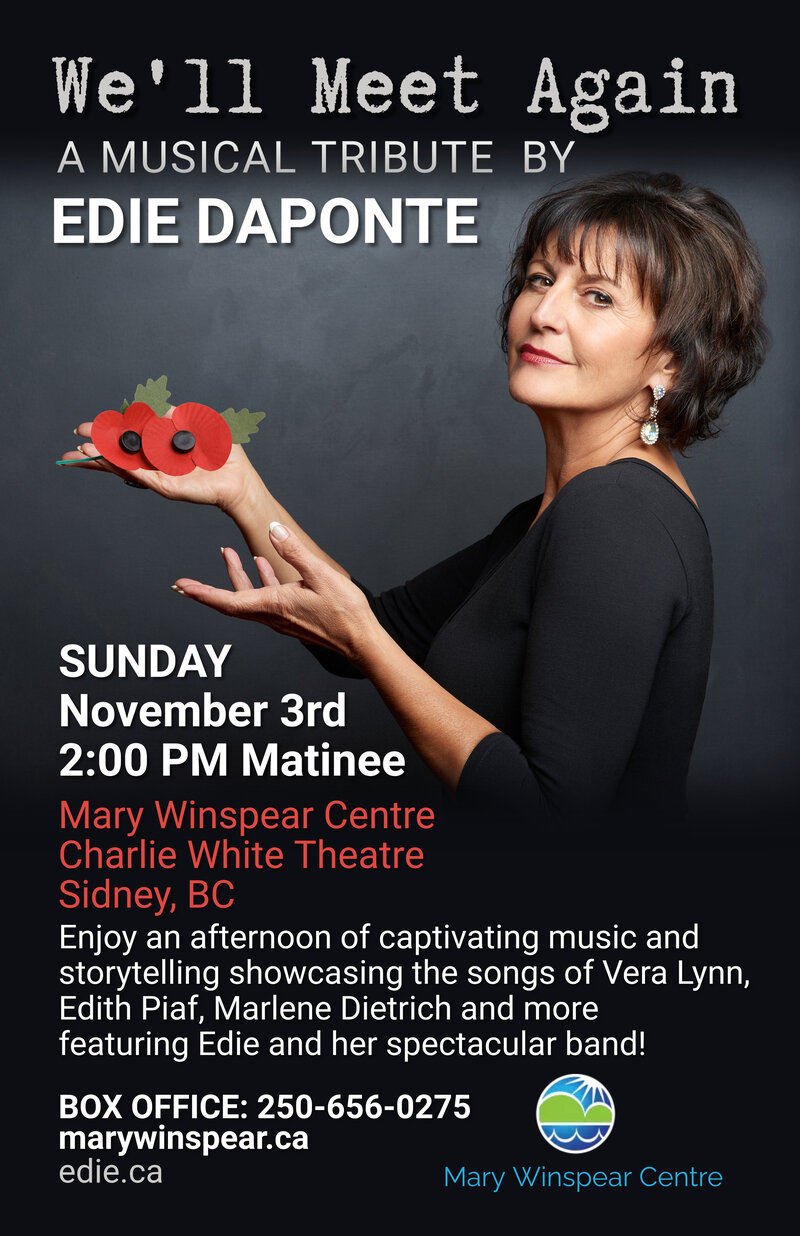 We'll Meet Again: Edie Daponte - May 9th @ Mary Winspear Centre