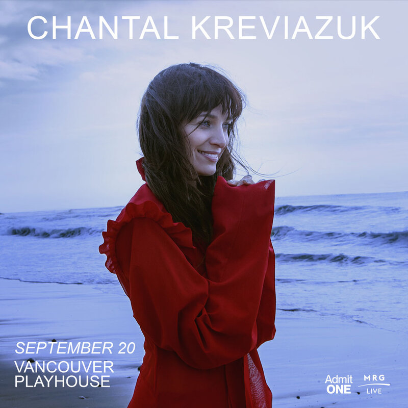 Chantal Kreviazuk @ Vancouver Playhouse Sep 20 2024 - May 7th @ Vancouver Playhouse