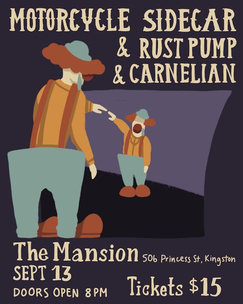 Motorcycle Sidecar, RustPump, Carnelian @ The Mansion Sep 13 2024 - May 22nd @ The Mansion