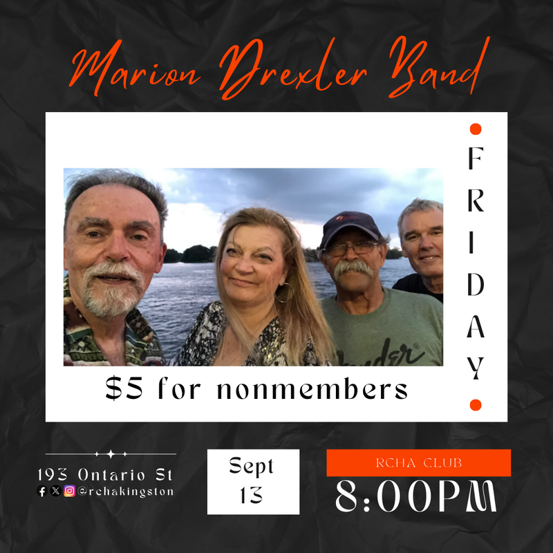 The Marion Drexler Band - May 6th @ The Club at the R.C.H.A.