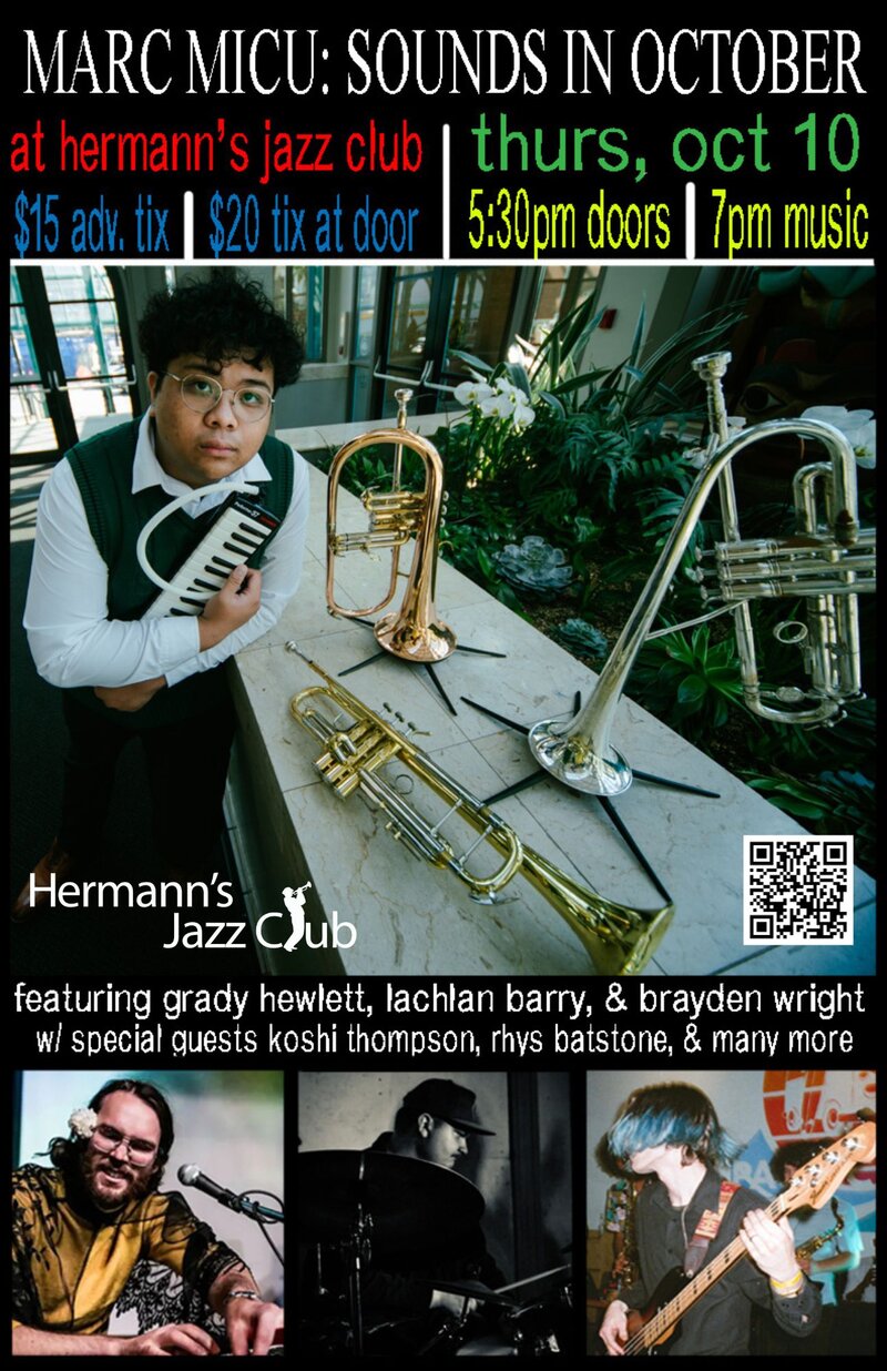 Marc Micu | The Sounds in October - May 8th @ Hermann's Jazz Club