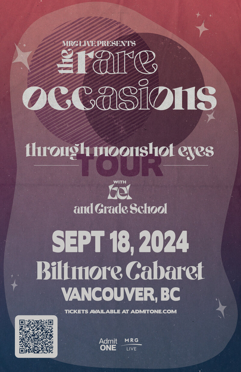 The Rare Occasions: The Rare Occasions , BEL, Grade School @ The Biltmore Cabaret Sep 18 2024 - May 5th @ The Biltmore Cabaret