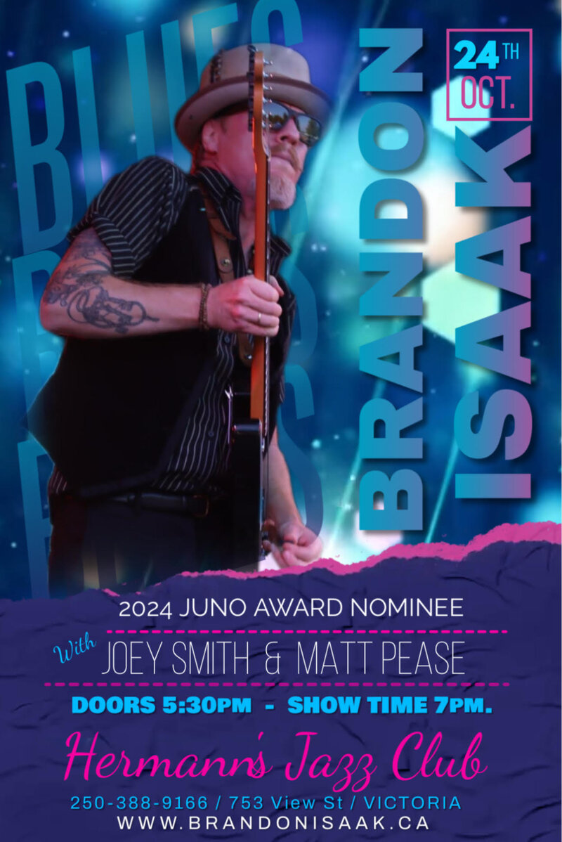 Brandon Isaak @ Hermann's Jazz Club Oct 24 2024 - May 13th @ Hermann's Jazz Club