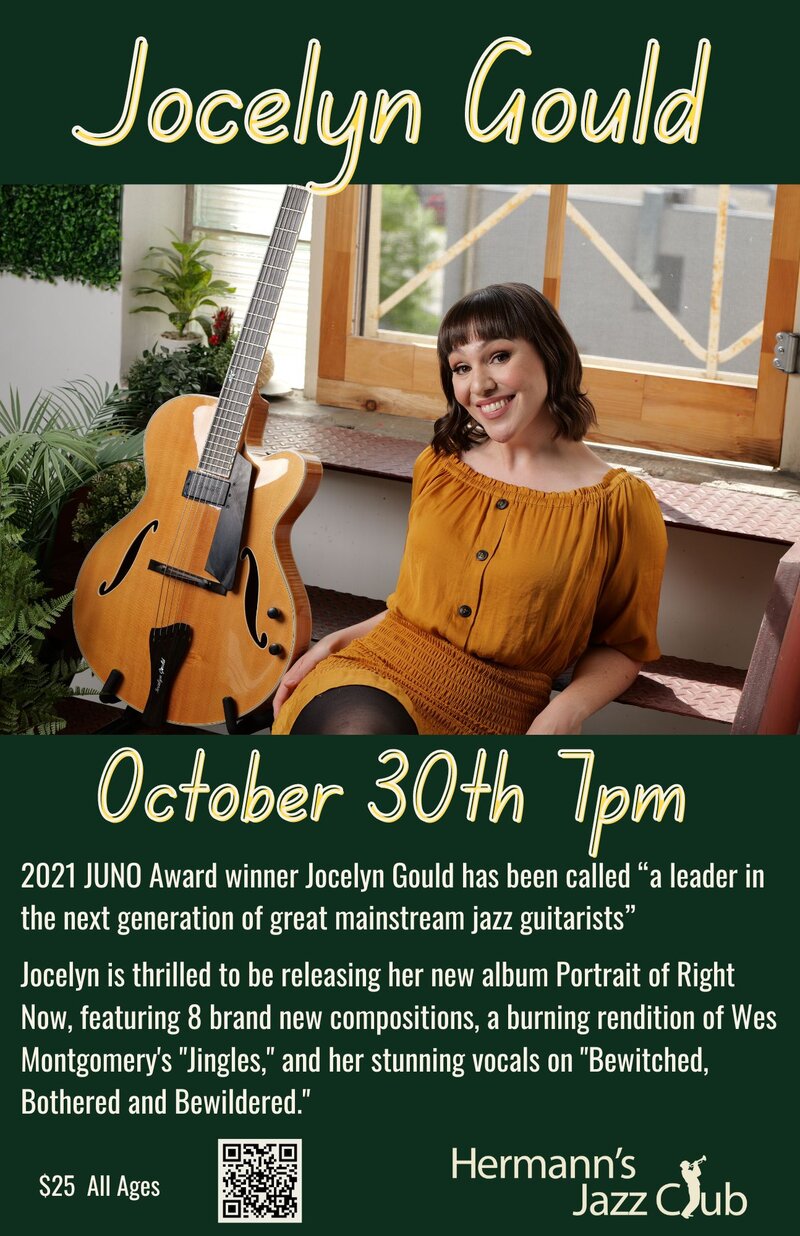 Jocelyn Gould - May 7th @ Hermann's Jazz Club