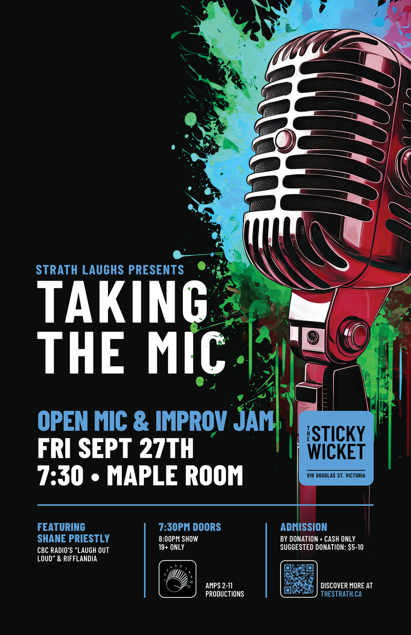 Strath Laughs Comedy September Edition @ Maple Room @ Strathcona Hotel - Sep 27, 2024