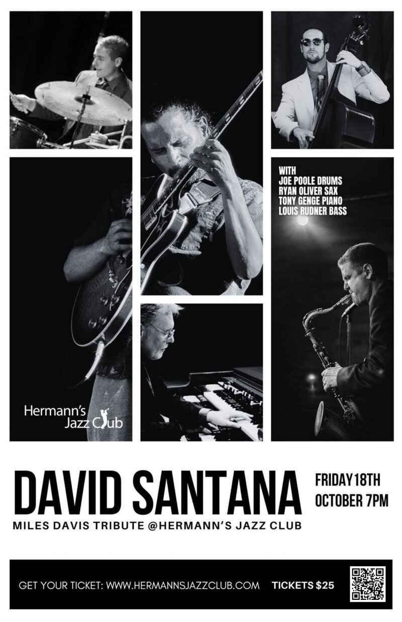 David Santana Quartet | tribute to the legendary Miles Davis - May 7th @ Hermann's Jazz Club