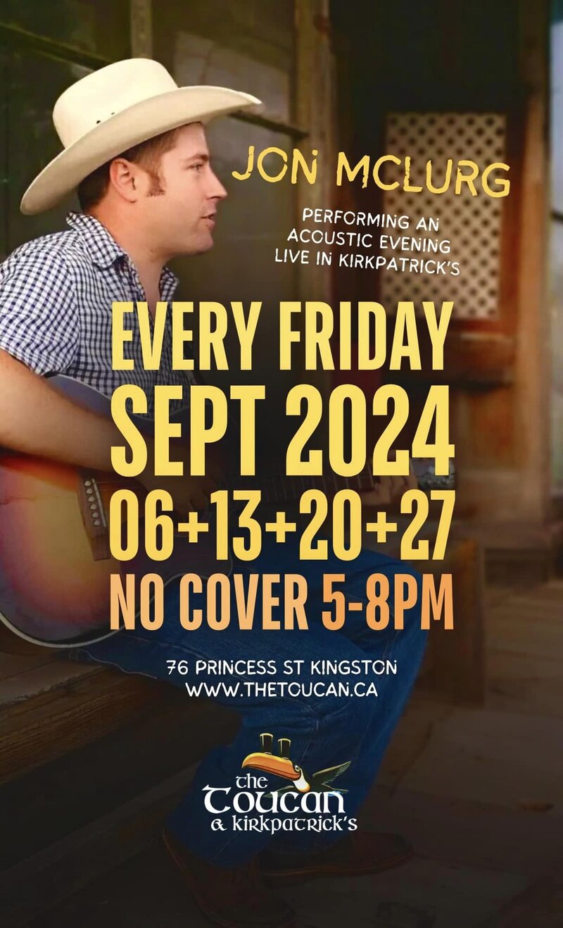 Jon McLurg @ The Toucan Sep 27 2024 - Jun 15th @ The Toucan