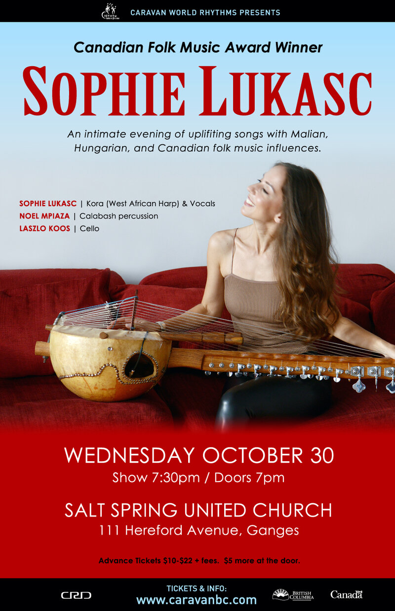 Sophie Lukacs - Dinner and Global Music Concert - May 6th @ The Mint