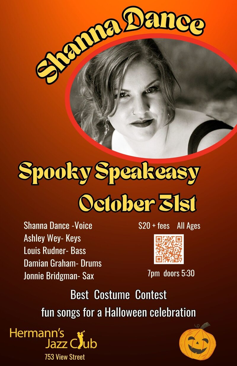 Shanna Dance | Spooky Speakeasy - May 7th @ Hermann's Jazz Club
