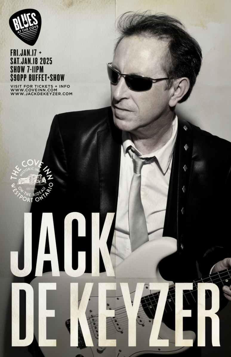 Blues at The Cove: Jack de Keyzer @ The Cove Inn - Jan 17, 2025