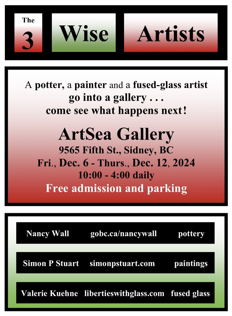The 3 Wise Artists - Jun 13th @ ArtSea Gallery