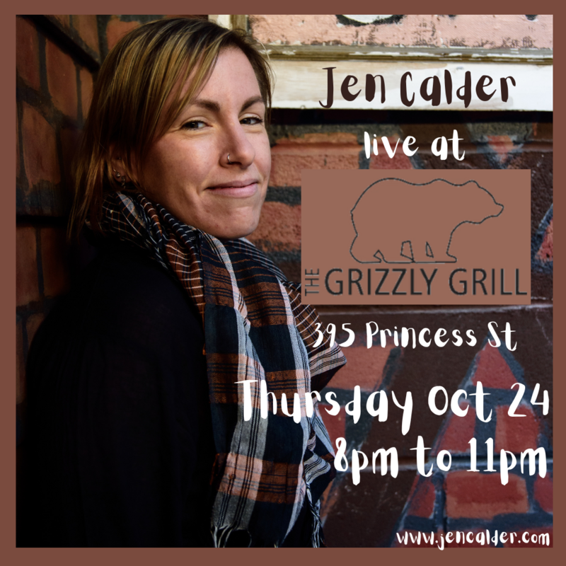 Jen Calder @ The Grizzly Grill Oct 24 2024 - May 7th @ The Grizzly Grill