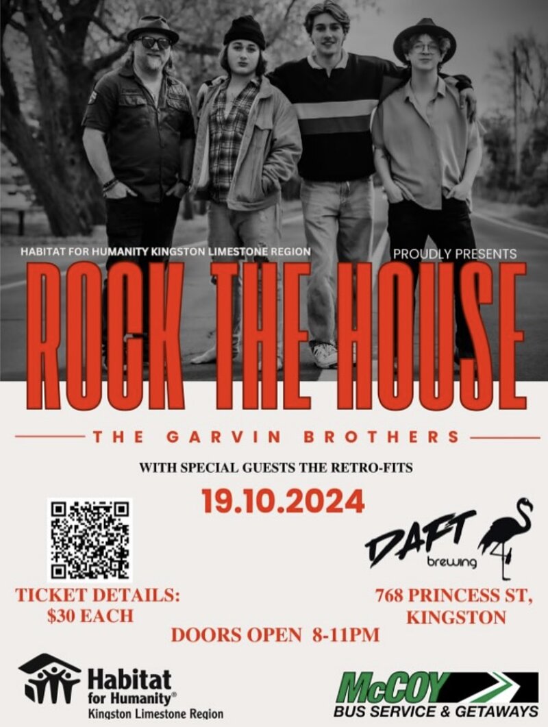 ROCK THE HOUSE for Habitat for Humanity - May 9th @ Daft Brewing