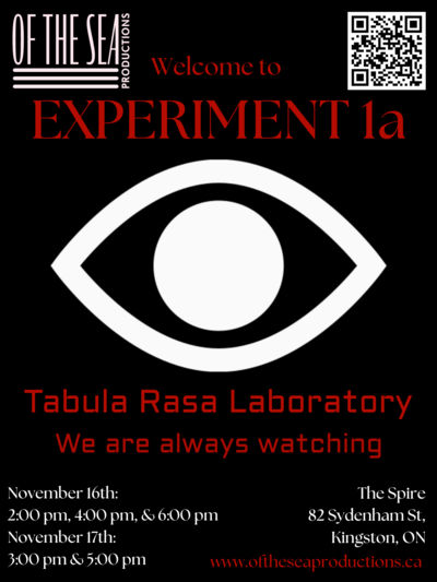 EXPERIMENT 1a: Tabula Rasa Laboratory - May 12th @ The Spire