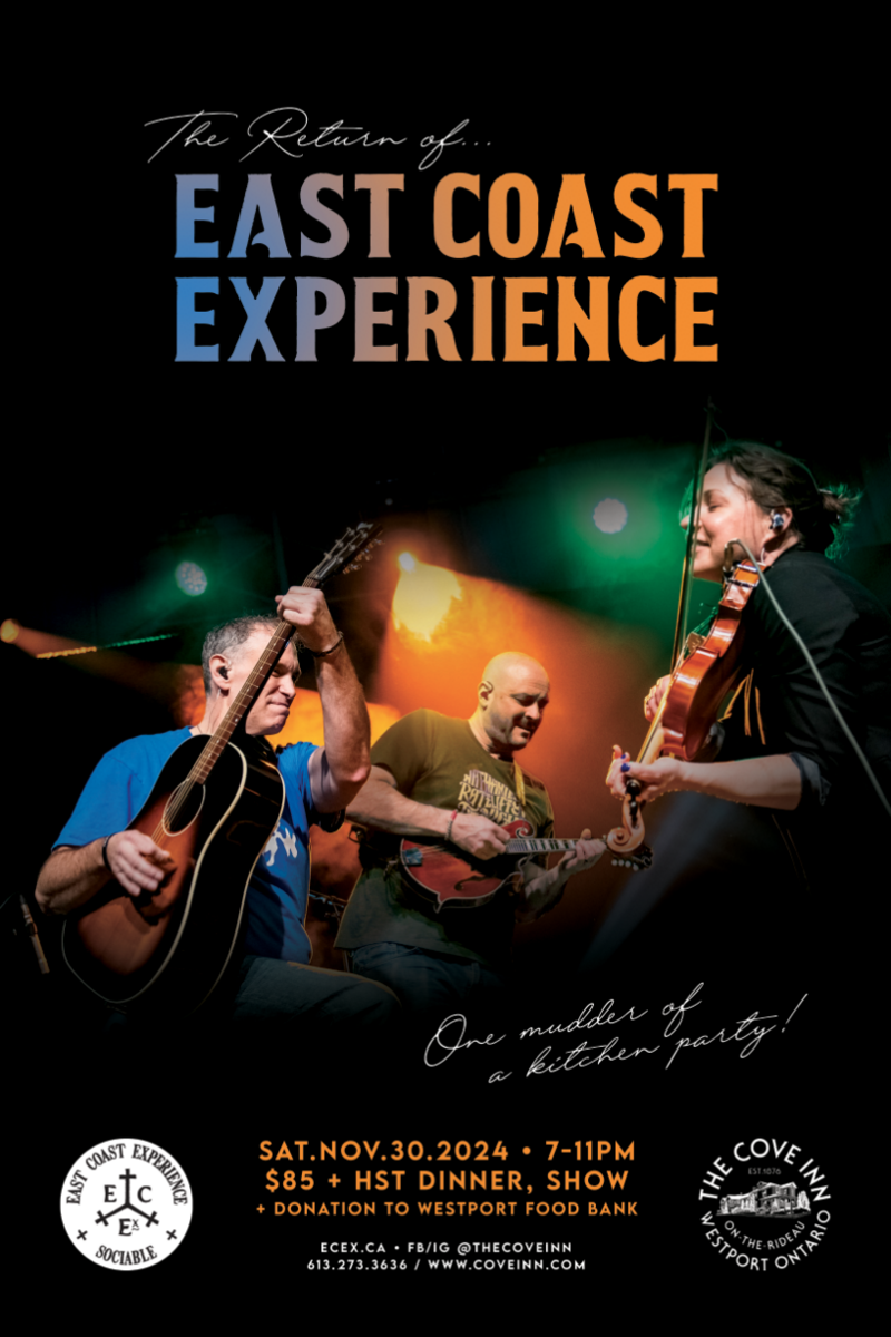 An East Coast Experience Christmas - May 19th @ The Cove Inn