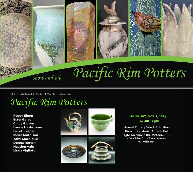 2023 Pacific Rim Potters Autumn Exhibition and Sale - May 8th @ Knox Church Hall