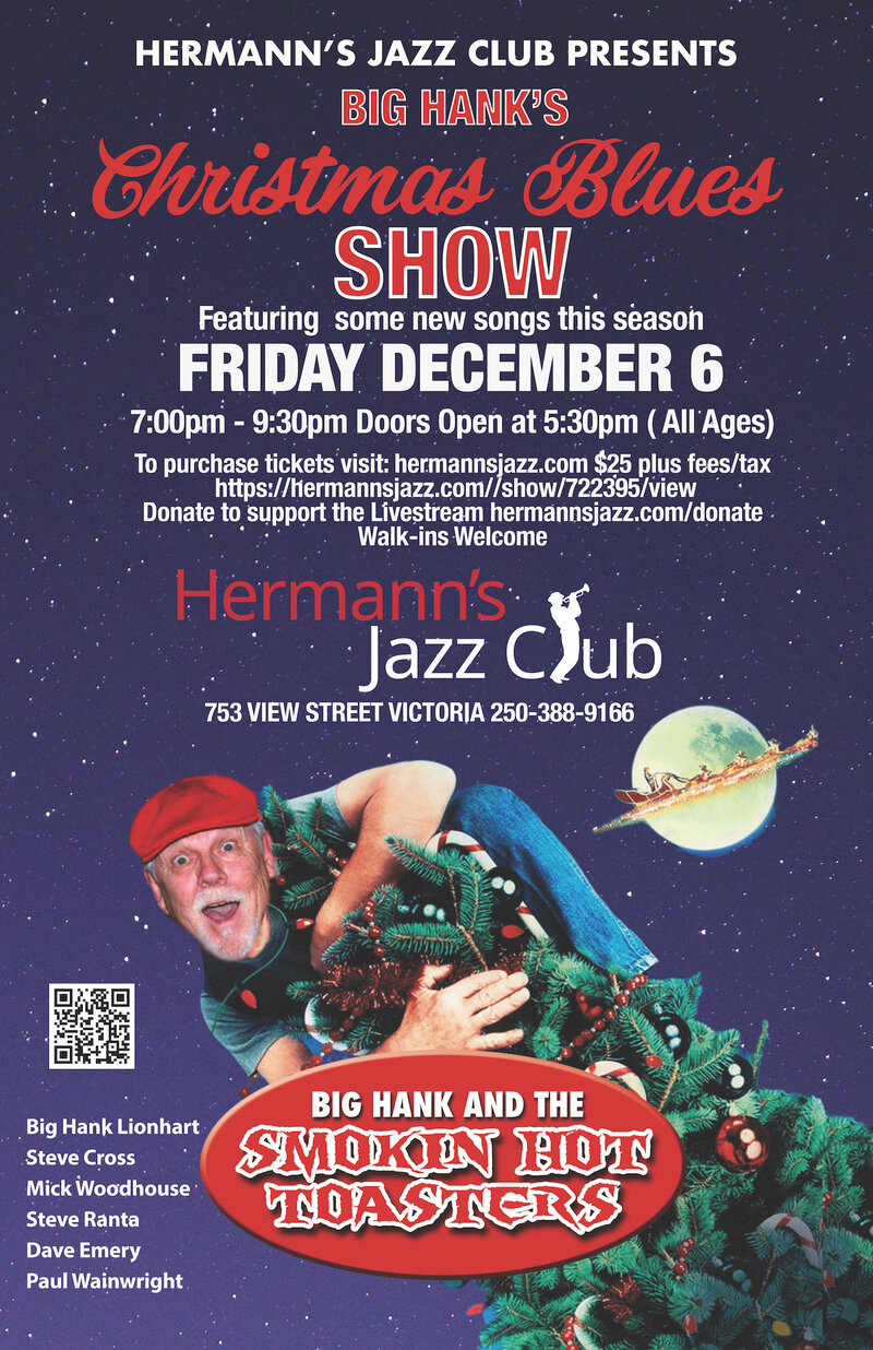 BIG HANK'S Christmas Blues Show - May 7th @ Hermann's Jazz Club