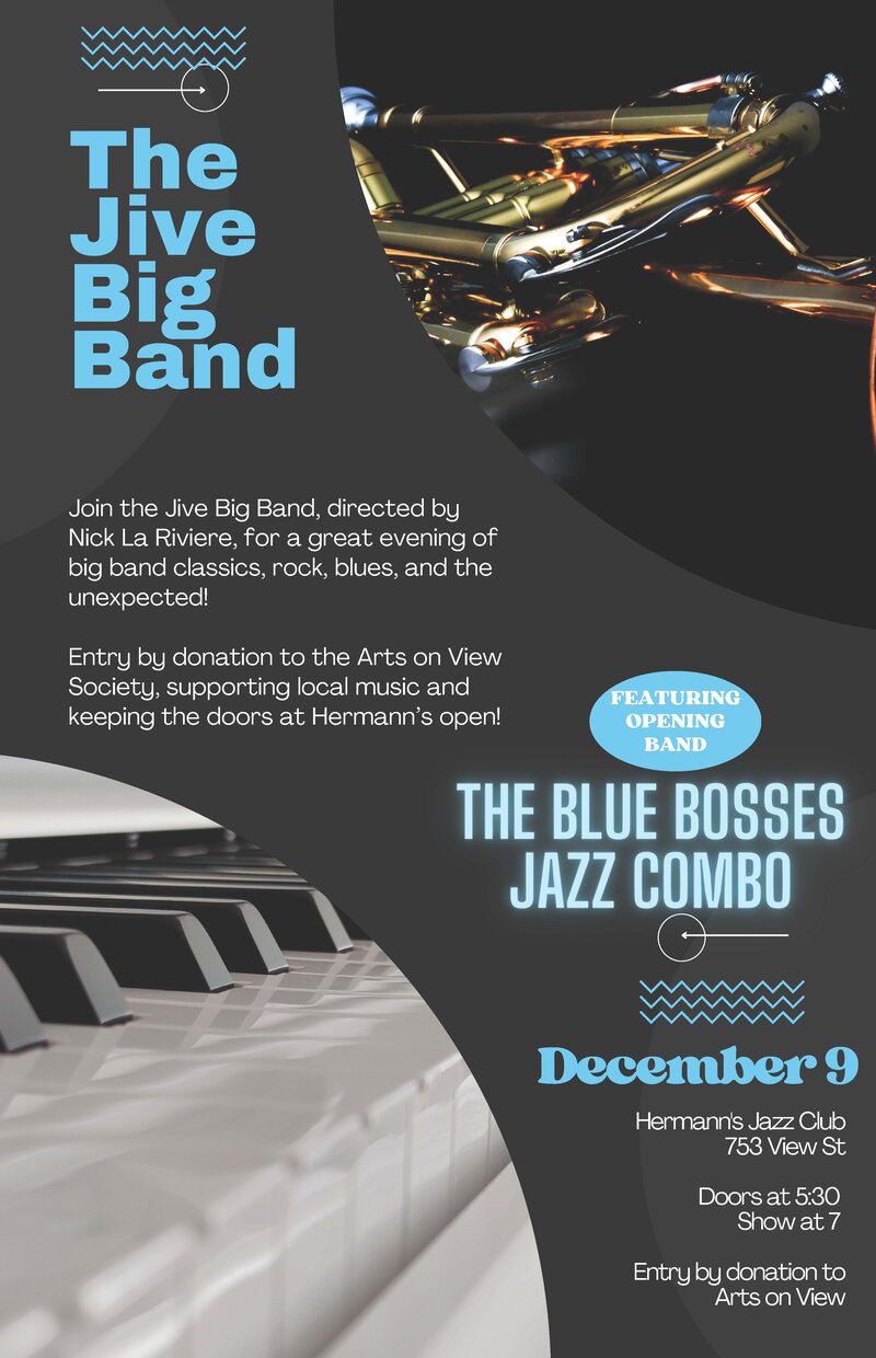 The Jive Big Band and The Blue Bosses - May 7th @ Hermann's Jazz Club
