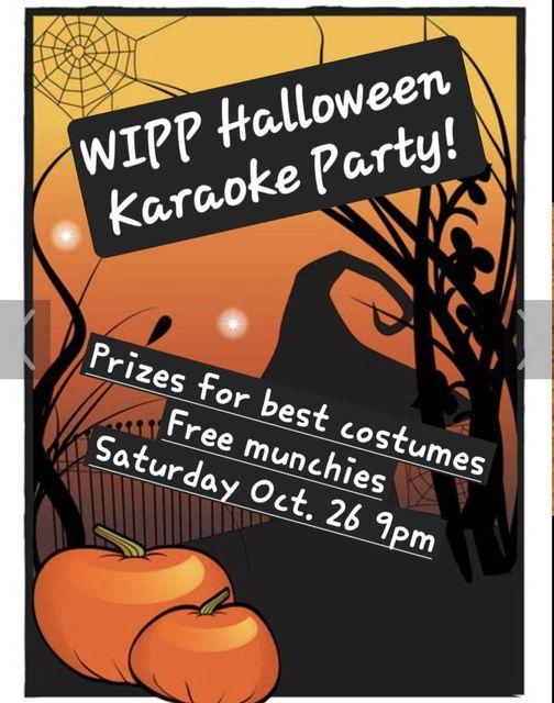 Halloween Karaoke Party - May 6th @ The Wolfe Island Pub & Pizzeria
