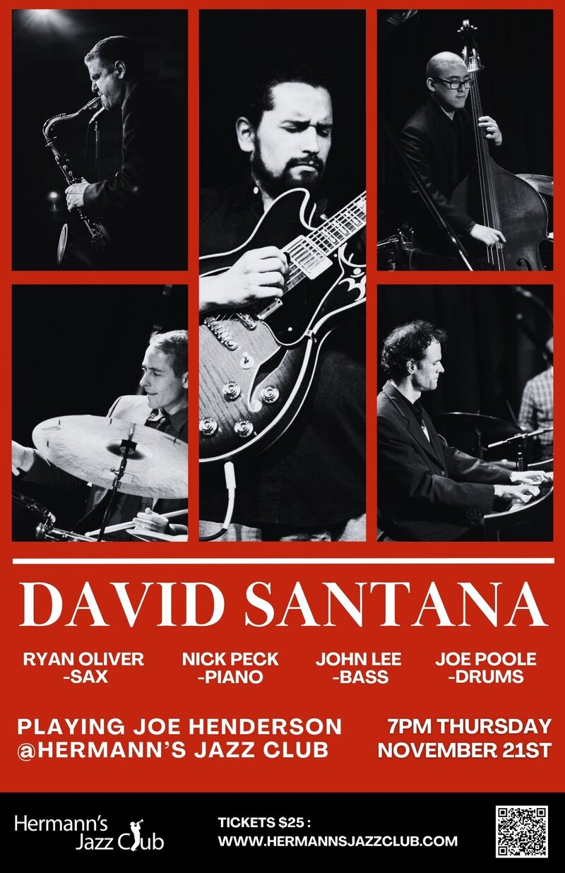 David Santana Quintet | Tribute to Joe Henderson - May 7th @ Hermann's Jazz Club