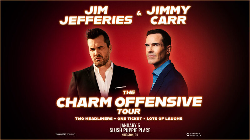 Jim Jefferies and Jimmy Carr - May 1st @ Slush Puppie Place