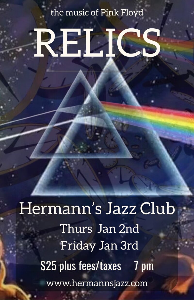 RELICS playing the music of Pink Floyd @ Hermann's Jazz Club - Jan 02, 2025