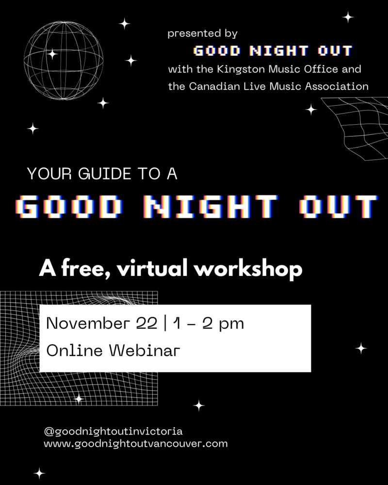 "Your Guide to a Good Night Out" Webinar - May 7th @ Online