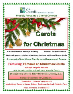 Carols for Christmas - May 6th @ St. Elizabeth's Catholic Church