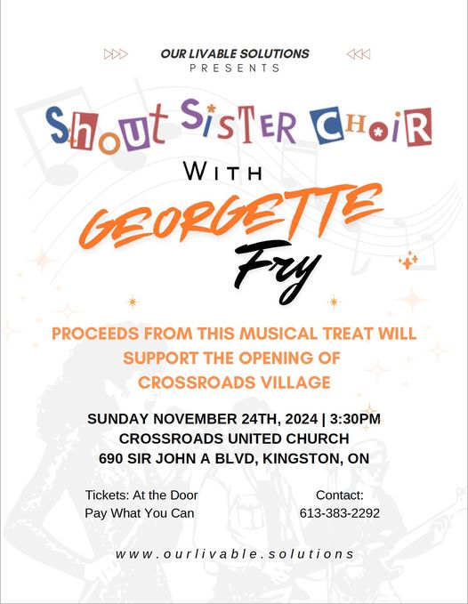 Shout Sister Choir with Georgette Fry @ Crossroads United Church - Nov 24, 2024