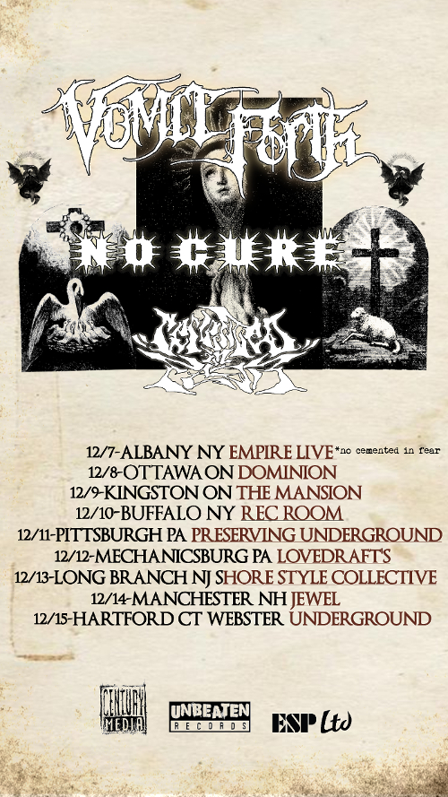 VomitForth, No Cure, Cemented In Fear, ASCENSION BLACKLIST, Intolerate @ The Mansion Dec 9 2024 - May 7th @ The Mansion