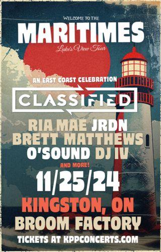 Classified, Ria Mae, JRDN, Brett Matthews, O'Sound, DJ IV @ Broom Factory Nov 25 2024 - May 5th @ Broom Factory