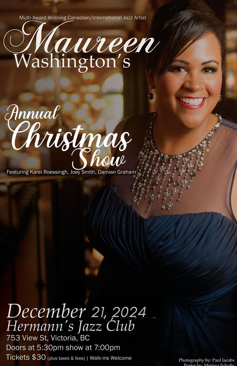 Maureen Washington's Annual Christmas Show - May 7th @ Hermann's Jazz Club