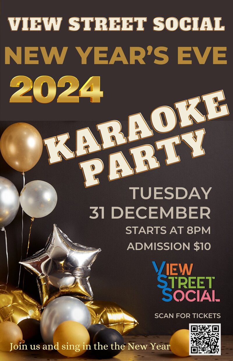 New Year's Eve 2024 | Karaoke Party @ View Street Social - Dec 31, 2024