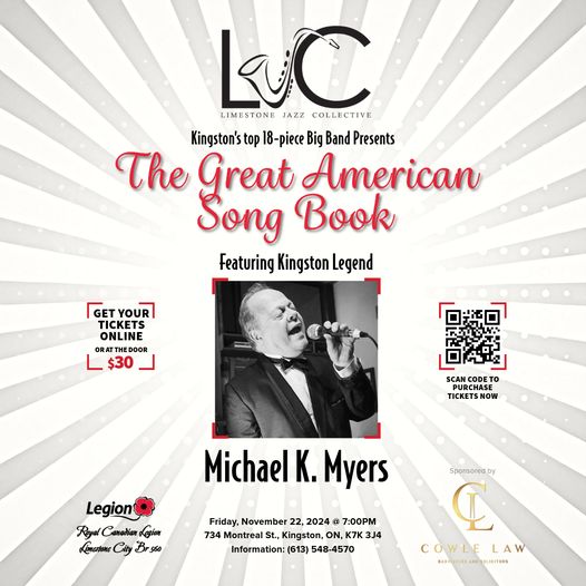 The Great American Song Book - May 6th @ Royal Canadian Legion Branch 560