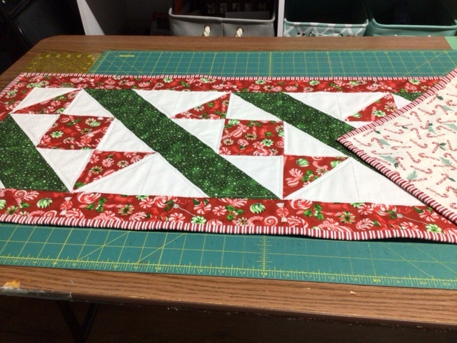 Peppermint Candy Runner Large by 
Della Cronkrite
