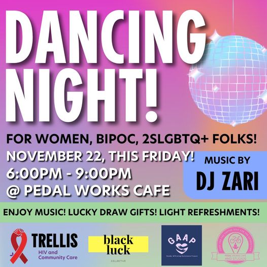 Dancing Night! @ Pedal Works Café & Studios - Nov 22, 2024