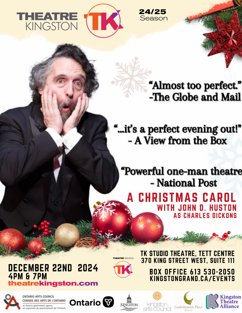 A Christmas Carol with John D. Huston as Charles Dickons @ Tett Centre for Creativity & Learning - Dec 22, 2024