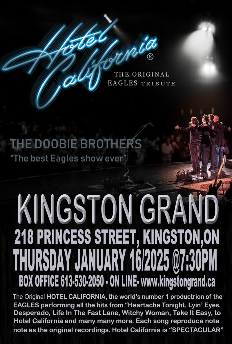 Hotel California: The Original Tribute to the Eagles - May 7th @ Kingston Grand Theatre